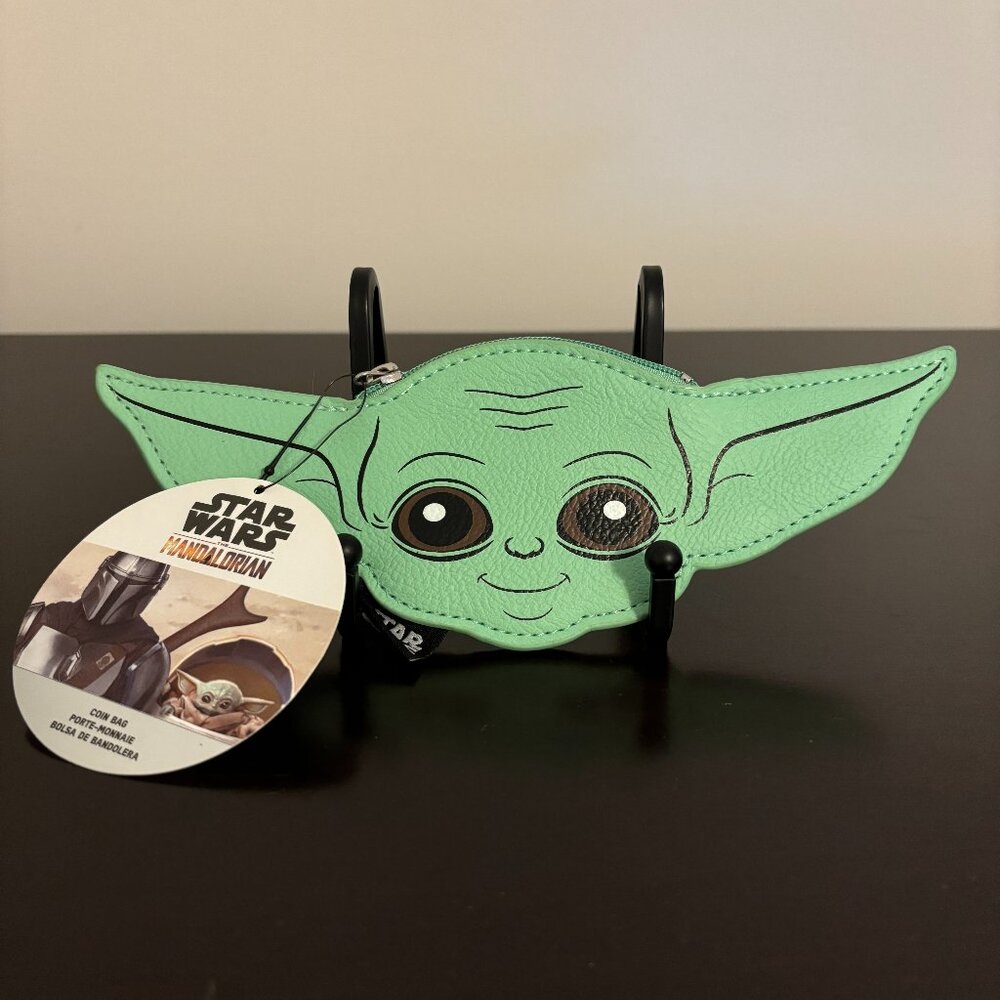 Funko Disney Star Wars Mandalorian Grogu Baby Yoda Green Coin Purse NWT